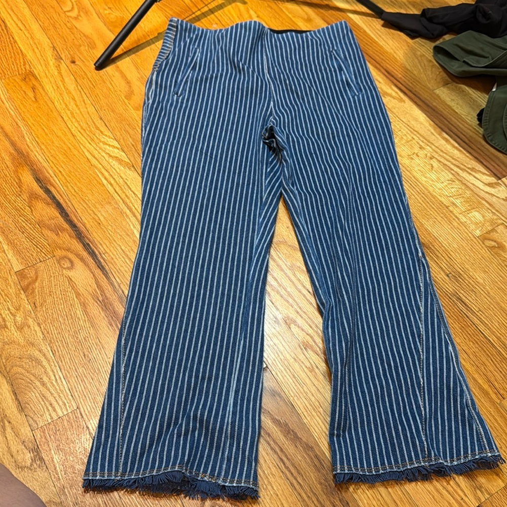 Lysse New York striped jeans size US Large, UK 16-18